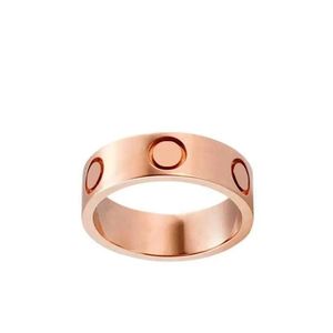 Designer di gioielli Love Anello in oro per uomo donna gioielli di lusso in acciaio inossidabile argento rosa dorato amante festa matrimonio fidanzamento m310S