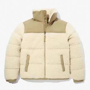 The North Jacket Wool Puffer Jackets Woolen Men Coat Jacket Parkas Long Sleeve Outdoor Zipper Trend Winter Thick Overcoat Fur Warm Jackets o1kJ#