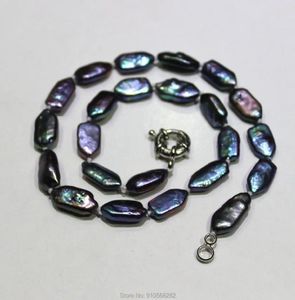 Pendants Black Arrow Freshwater Pearl Necklace 9X16mm17INCH 44cm