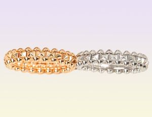 2022 NOWOŚĆ klasycznego rotacyjnego pierścienia mężczyźni kobiety kochają biżuterię luksusowy projektant rivets Trendy marka pierścienia Jewelrry para ślub 9463789