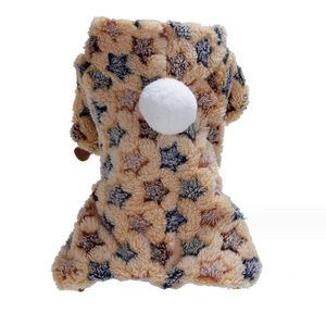 Moda Inverno Caldo Cappotto per cani Costume per animali flanella Felpa con cappuccio Abbigliamento Animali di lusso Giacche Abiti con cappuccio per cani di piccola taglia