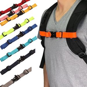 Mochila saco de peito cinta arnês alça de ombro ajustável para saco de acampamento ao ar livre sacos táticos cintas acessórios para mochila 231228