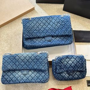 Tasarımcı Çanta Moda Kovboy Tuval Omuz Çantaları Zincir Çantası Klasik Kapasite Crossbody Çantalar Günlük Kare Kadın Yüksek Kişilik Alışveriş Çantası