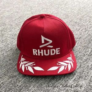 Rhude Caps Tide Brand American Truck Hat Men's同じスタイルフラットブリム野球キャップ秋の冬のR​​hude Hat 665