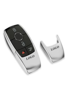 För Mercedes W212 W211 W210 W213 W205 W202 W203 W204 W177 C63 E63 S63 för AMG Logo Car Remote -tangent Case Metal Shell8206437