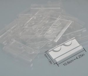 Vassoi per ciglia in plastica trasparente da 100 pezzi per scatola di imballaggio per ciglia finte cils inserto per supporto per vassoio per ciglia in visone 3d per ciglia406266974302