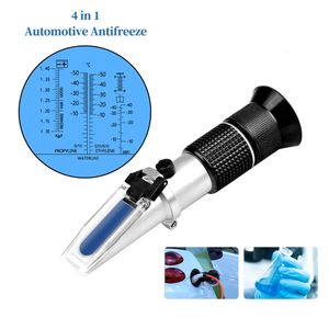 Rifrattometro per auto portatile 4 in 1 Antigelo Rifrattometro per liquido batteria Urea Adblue Tester per punto di congelamento dell'acqua di raffreddamento del vetro 231229