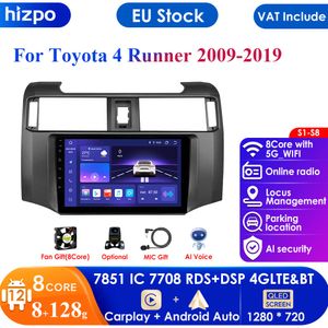 Carplay Auto 4G AI Voice 2din Android 12 Car Radio for Toyota 4runner 4 Runner 2014-2019 Multimedia Player GPS WIFI BT Stereo PC