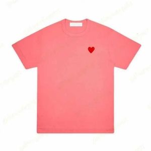 Mode män spela t-shirt cdg designer hjärtan casual kvinnor des Badge garcons grafiska tee hjärta bakom bokstaven på bröstet t-shirt ch7