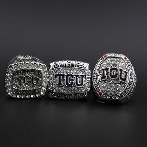 Набор колец из 3 колец TCU Hornfrogs College Alamo Bowl для чемпионата по футболу