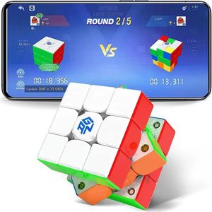 Props Magic Cubes Gan 356 Icarry 3x3 Magnetic Magic X3 Magnets Smart Speed ​​Puzzle Gan Cube Brain Teasers Gan 356 I Carry Education Toy