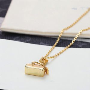 2021 Bohemian Necklace with Pendant For Birthday Friendship Jewelry Mothers Day Gift Bag pendant necklace lock head chain2748