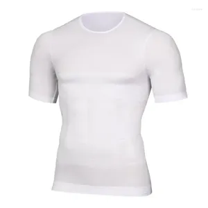 Intimo modellante per il corpo da uomo Intimo tonificante per la pancia Ginecomastia T-shirt a compressione Camicie dimagranti Classix Canottiera per uomo Postura correttiva