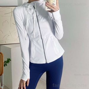 Align Lu Define Women Yoga Fitness Sportswear Thin Workout Jacket Hooded Long Stretch Running Coat Jackets Hooded High Elasticity Hoodie Clothing