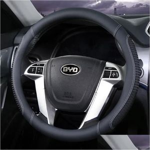 Steering Wheel Covers Ers Car Anti Slip Er 37-38Cm For Byd Tang Song Yuan Qin Plus Han Ev E3 Dolphin Accessories Drop Delivery Automob Dhuxd