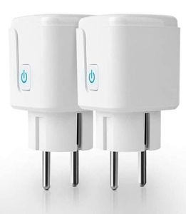 Smart Power Plugs 16A EUFR Wifi Socket European Standard Voice Control Graffiti Plug With Metering6688573