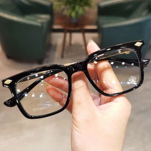 Designer ch Cross Glasses Frame Chromes Märke Solglasögon Myopia glasögon för män Kvinnor Personliga affärer Anti Blue Light Heart Luxury High Quality Frames GAFP