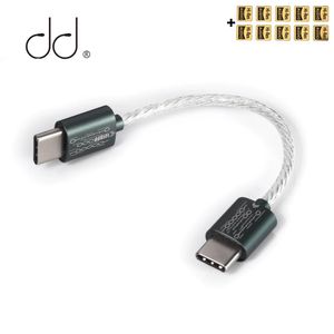 Anslutningar DD DDHIFI TC05 Typ C för att typ C Data Cable Audio Data Decoding Cable för musikspelare/smartphones/dator/hörlurarförstärkare