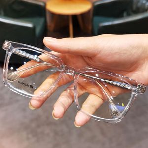 Designer ch Cross Glasses Frame Chromes Brand Solglasögon Ny ögonlins för män Kvinnor Transparent Flat Mirror Parade Myopia Heart Högkvalitativa glasögonramar Uugz