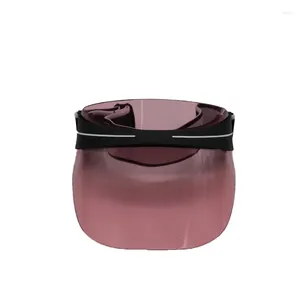 Berets Outdoor Travel Adult Men's And Women's Leisure Visor Hat Adjustable Randomly Send With Or Without Logo Pink Plastic PVC Lens Cap