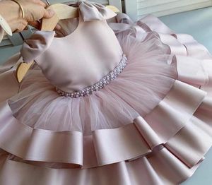 Sukienka Summ Baby Girl Sukienka 1. Przyjęcie urodzinowe dla księżniczki sukienki Big Bow Infant CHRANCESHING Ubrania maluch Suknia Dziewczyna 039S7236603