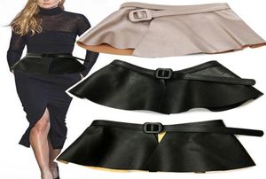 Faux Leather Belt Designer Luxury Belts For Women Cummerbunds Waist Band Corset Belt For Dress Skirt Waistband Buckle Black6824293