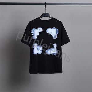 2024 Yeni Kapalı Erkek Tişörtler Tasarımcı Lüks Offes Beyaz Klasik T Shirt Arrow Grafiti Sweatshirt Erkek ve Kadın Moda Tees Birden Fazla Stil Hip Hop T-Shirt