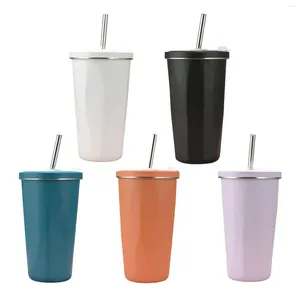 Garrafas de água isoladas Tumbler Leakproof 500ml caneca de café de viagem para esportes de escritório de festa