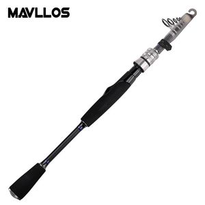 Canna da pesca telescopica da spinning portatile ultra-corta Mavllos 1.98m 2.28m 2.58m Canna da spinning ultraleggera ad azione rapida 231228