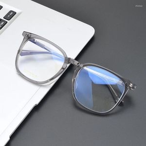 Sunglasses Frames Vintage Titanium Glasses Frame Men Square Retro Can Match Myopia Prescription Optical Eyeglasses Vacuum Plating Brand