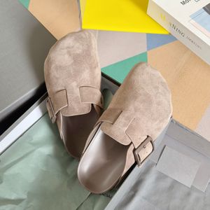 Çiftin ayakkabıları kadın kadın Pazar Birken Katırları Yakın Orijinal Deri Erkek Loafer Flats Terlik Somunlar Toe Toe Kadın Trainers Üzerinde Sıkışan Lüks