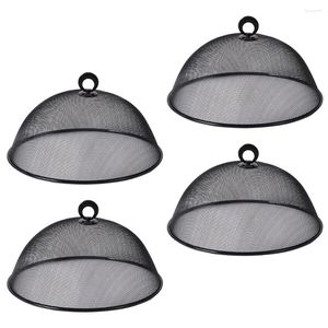 Dinnerware Sets 4Pcs Metal Mesh Cover Reusable Dome Stainless Steel Protector