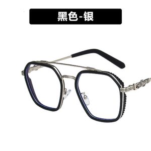 Projektant Ch okulary krzyżowe Chromy Marka okulary przeciwsłoneczne okulary dla męskiej modnej dużej twarzy Ponowne krótkowzroczność wyposażona w retro czarne złote oczy serce KBKL wysokiej jakości KBKL