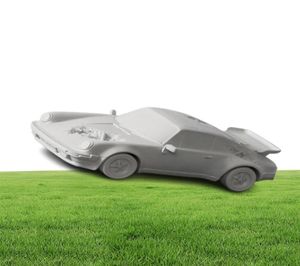 Trendy Car 31 cm Eroso 911 Turbo Future Relic Art Drops Collezione Scultura Decorazione in gesso Creatività artistica nordica56977932034447