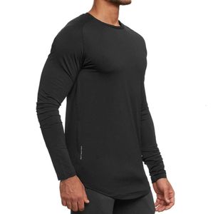 Lu Men Yoga Roupet Camiseta longa de manga longa Mens esportes de treinamento apertado Roupas de fitness Elastic Roupas de ioga rápida seco 257