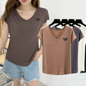 Giysiler Moda Pamuk Çiftler Tee Sıradan Yaz Kadın Giyim Markası Kısa Kollu Tees Tasarımcı Klasik T Shirt