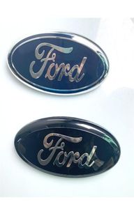Передние значки автомобиля, 9-дюймовый передний капот, эмблема, значок, наклейка на задний багажник для Ford Skull F150 F250 Explorer Edge Accessories302A659948442