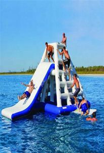 Andere Sportartikel Meeresparkspiele aufblasbare schwimmende Wasserturm-Kletterrutsche für Kinder und Erwachsene8806782