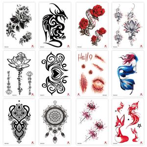 Makeup Waterproof Small Arm Tattoo Sticker Symbol Totem Animal Skeleton