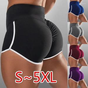 女性のショートパンツファッションサマーブラックグレースポーツ女性カジュアルトレーニングウエストバンドスキニーセクシースポーツプラスサイズS-5XL