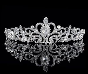 Brilhante cristais frisados coroas de casamento 2019 véu de cristal nupcial tiara coroa acessórios para o cabelo festa de casamento tiara 4434565