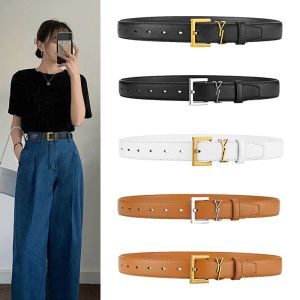 width 3.8cm luxury designer belt womens Genuine Leather Fashion belts gold silver black buckle belts Men Cowhide Bronze Silver gold Buckle 7A quality Waistband belts