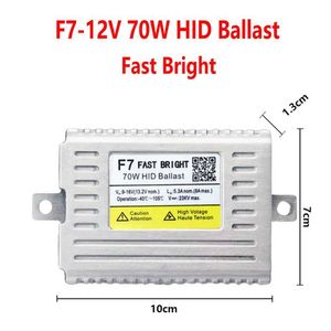 HID автомобильные ксеноновые комплекты DLT F7 Fast Bright Ballast Xenon 70W HID Kit 4300K 6000K H7 H1 H11 HB3 HB4 D2H Ксеноновые лампы 70 Вт HID Лампа 12 В Комплект автомобильных фар LF LF