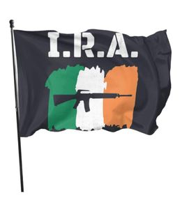 Ira Irish Republican Army Arazzo Cortile 3x5ft Bandiere Decorazione Banner in poliestere 100D Interni Esterni Colori vivaci Alta qualità4187054