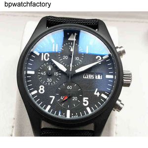 IWCity Hight Designer Watch Quality Chronograph Luxury Watches for Men Mechanics Wristwatch Fighter 3777 Luminous Waterproof Men's Pilot Top Timing Six Pinn