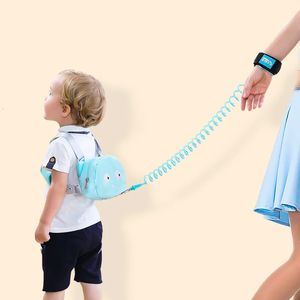 Anti Lost Wrist Link Toddler Leash Säkerhetssele ryggsäck för baby barnband rep utomhus promenad hand bälte anti-förlorad armband 231228