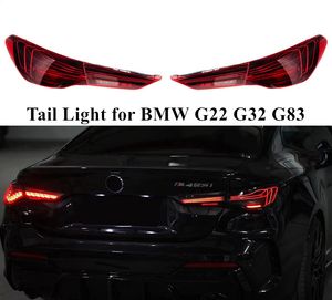 BMW G32 M4 테일 라이트 G22 G82 턴 신호 자동차 램프 자동차 액세서리를위한 LED 러닝 브레이크 안개 연도