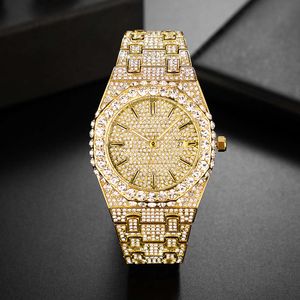 Tasarımcı Watch Saatler Özel VVS1 MOISSANITE Diamond Hip Hop Otomatik El İşçili Mossanit Çivili Paslanmaz Çelik Kemer Kadınlar