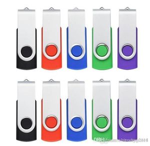 Bulk 10PCSLOT Metal Rotating USB 20 Flash Drive Pen Drive Thumb Memory Stick 64M 128M 256M 512M 1G 2G 4G 8G 16G 32G for PC Lapto2670621