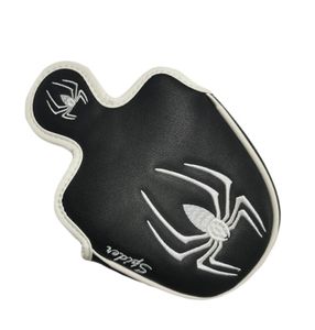 astback Mallet Golf Putter Headcover Putters Head Cover PU Covers Magnet sticker Spider8591074